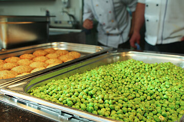 Mensa Erbsen Frikadellen