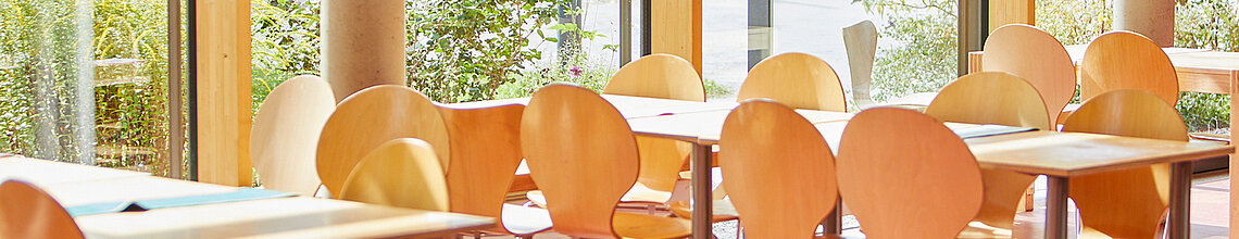 Leere Mensa auf Biberkor